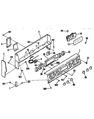 Backguard section