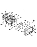 Oven door section