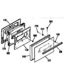 Oven door section