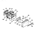 Oven door section