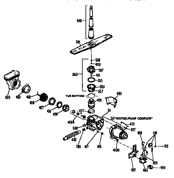 Motor pump mechanism