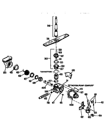 Motor pump mechanism