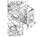 Kenmore 11096502800 lower cabinet and front panel parts diagram