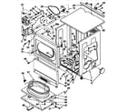 Kenmore 11096502100 upper cabinet and front panel parts diagram