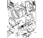 Kenmore 11096502100 upper and lower bulkhead parts diagram