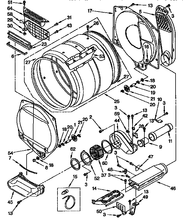 Upper and lower bulkhead parts