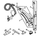 Kenmore 1162421190 hose and attachment parts diagram