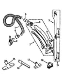 Hose and attachment parts