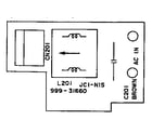 Sears 16153514090 filter pcb assembly diagram