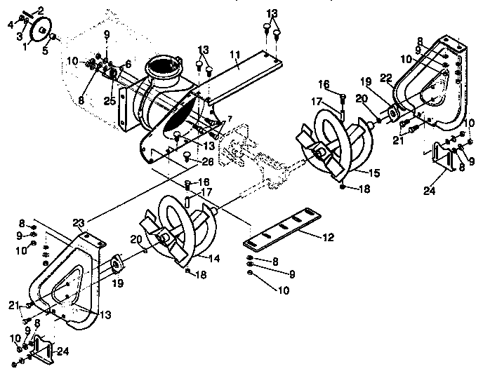 Auger housing repair parts