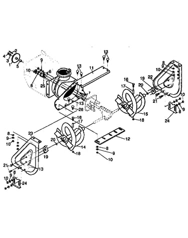 Auger housing repair parts