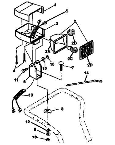 Headlight repair parts
