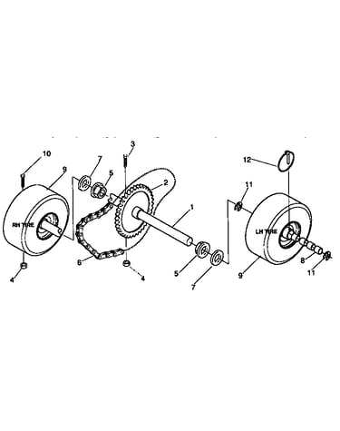 Wheel assembly repair parts
