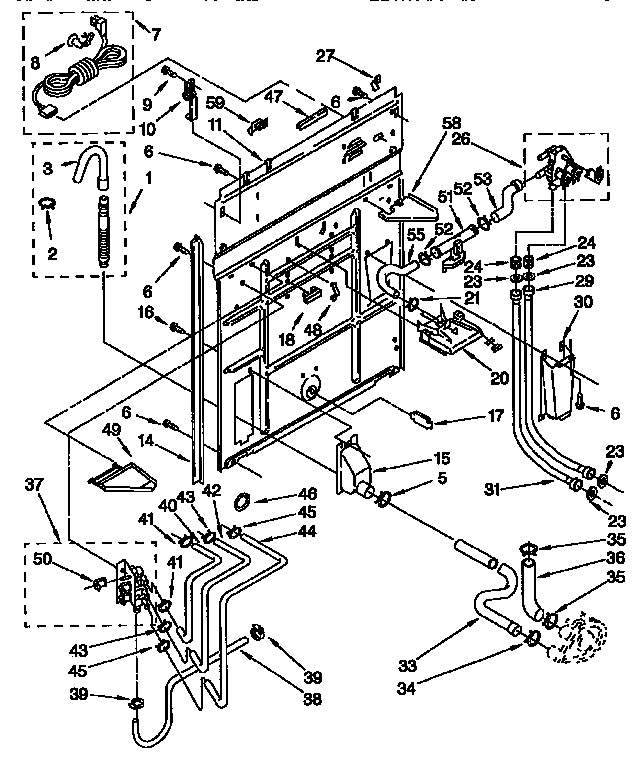 Rear panel parts