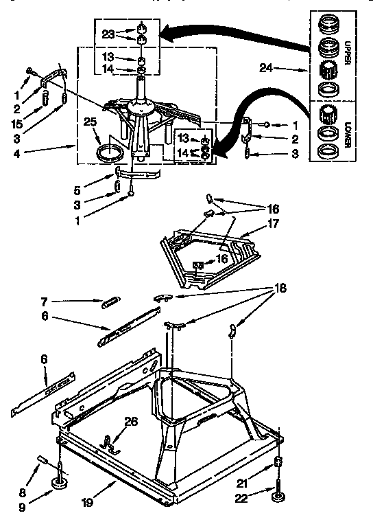 Machine base parts