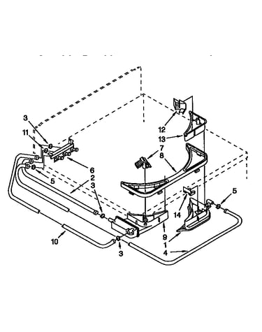 Bleach, detergent and rinse dispenser parts
