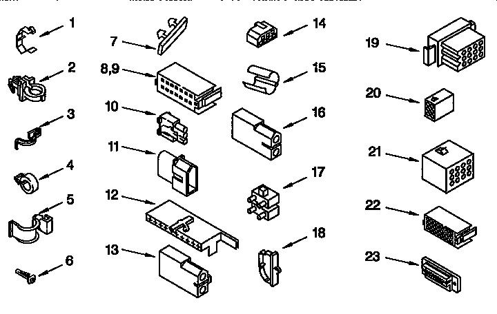 Wiring harness parts