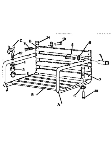 Adult lawn swing assembly