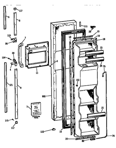 Freezer door