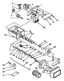 Motor and ice container