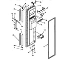 Kenmore 1069545721 freezer door parts diagram