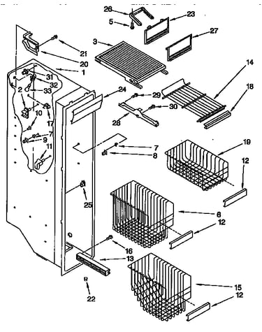 Freezer liner