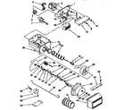 Kenmore 1069547651 motor and ice container diagram