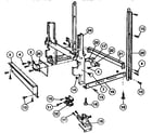 Kenmore 5871444990 frame parts diagram