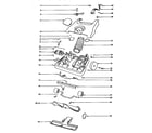 Kenmore 860C6446A/AT nozzle and motor assembly diagram