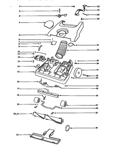 Nozzle and motor assembly