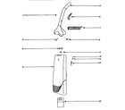 Eureka C6446A/AT handle and bag housing diagram