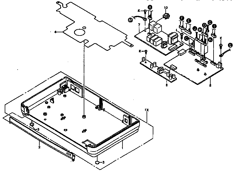 Bottom cover and main control pcb