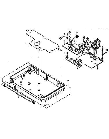 Bottom cover and main control pcb