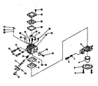 McCulloch PROMAC 2500 A/V 12-400064-04 carburator assembly diagram