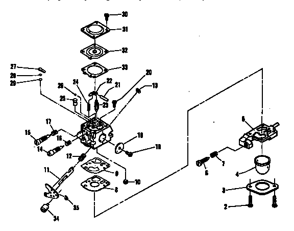 Carburator assembly