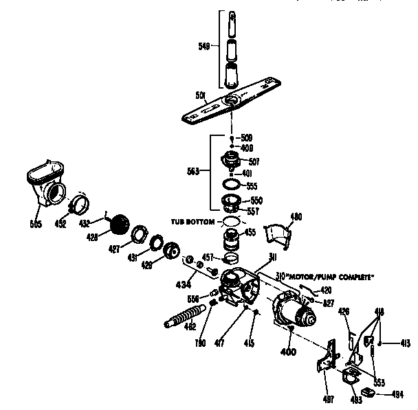 Motor pump mechanism