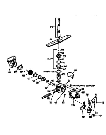 Motor pump mechanism