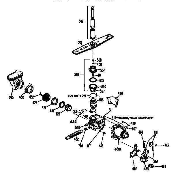 Motor pump mechanism