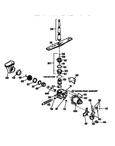 Motor pump mechanism