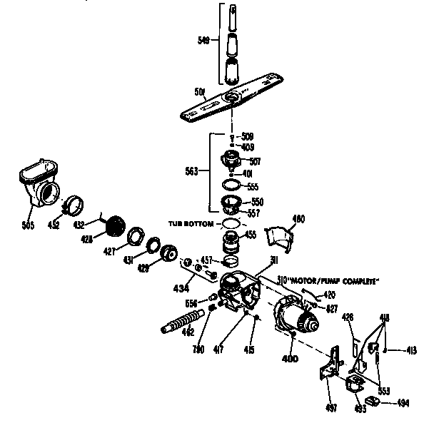 Motor pump mechanism