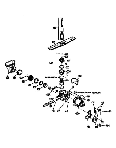 Motor pump mechanism