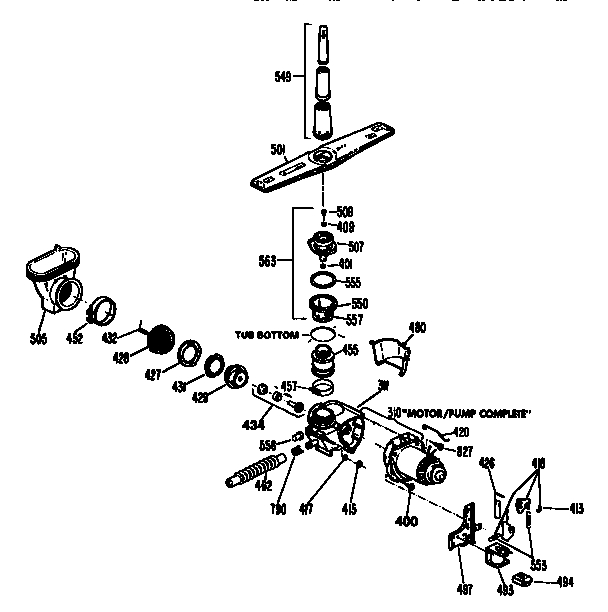 Motor pump mechanism