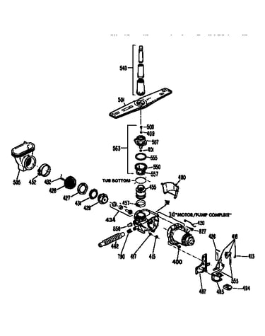 Motor pump mechanism