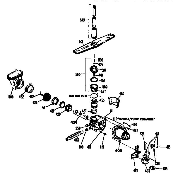 Motor pump mechanism