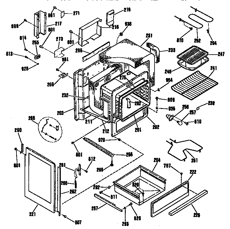 Oven body