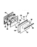 Oven door sections