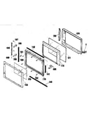 Microwave door section