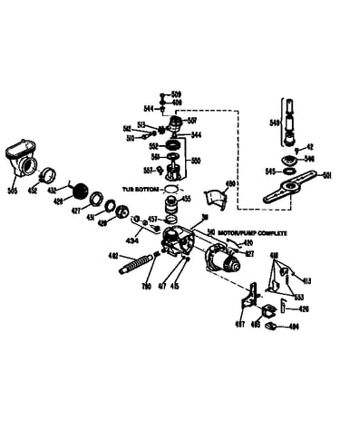 Motor pump mechanism