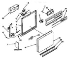 Kenmore 6651694190 frame and console parts diagram