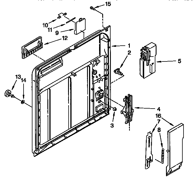 Inner door parts